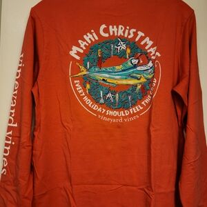 Vineyard Vines Men's LS Holiday Tee